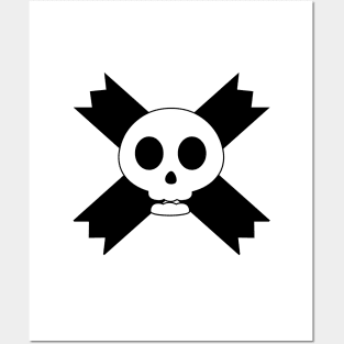 Crossbones Eternity - Skull with Cross Sign Posters and Art